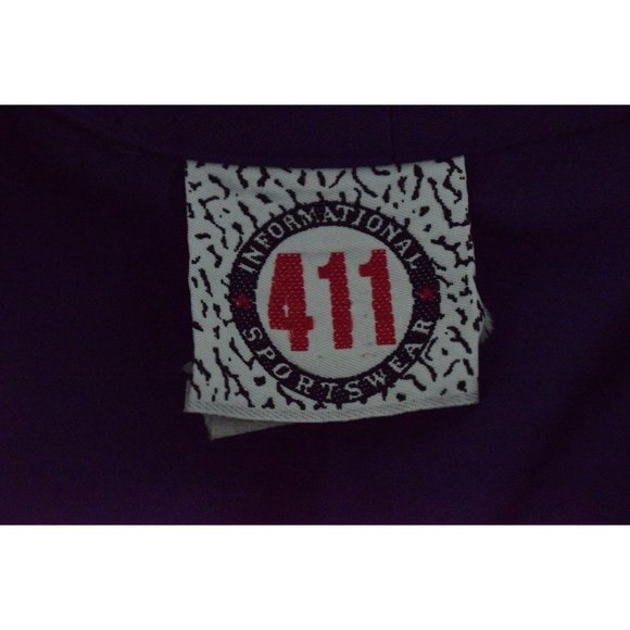 Vintage 80s Poly/Rayon Royal Blue Crop Blouse/Jacket | size Medium - Picture 10 of 10